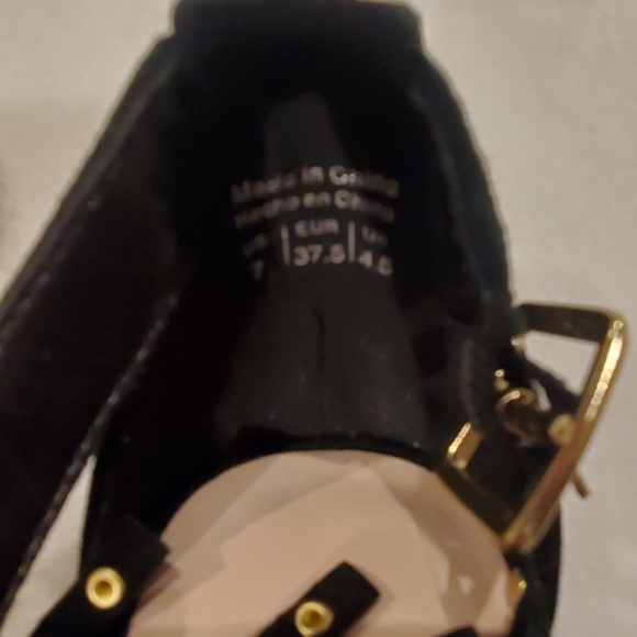 ALDO| NEW Womens black fringe high heels NEVER WORN|Size 7 - Picture 7 of 7